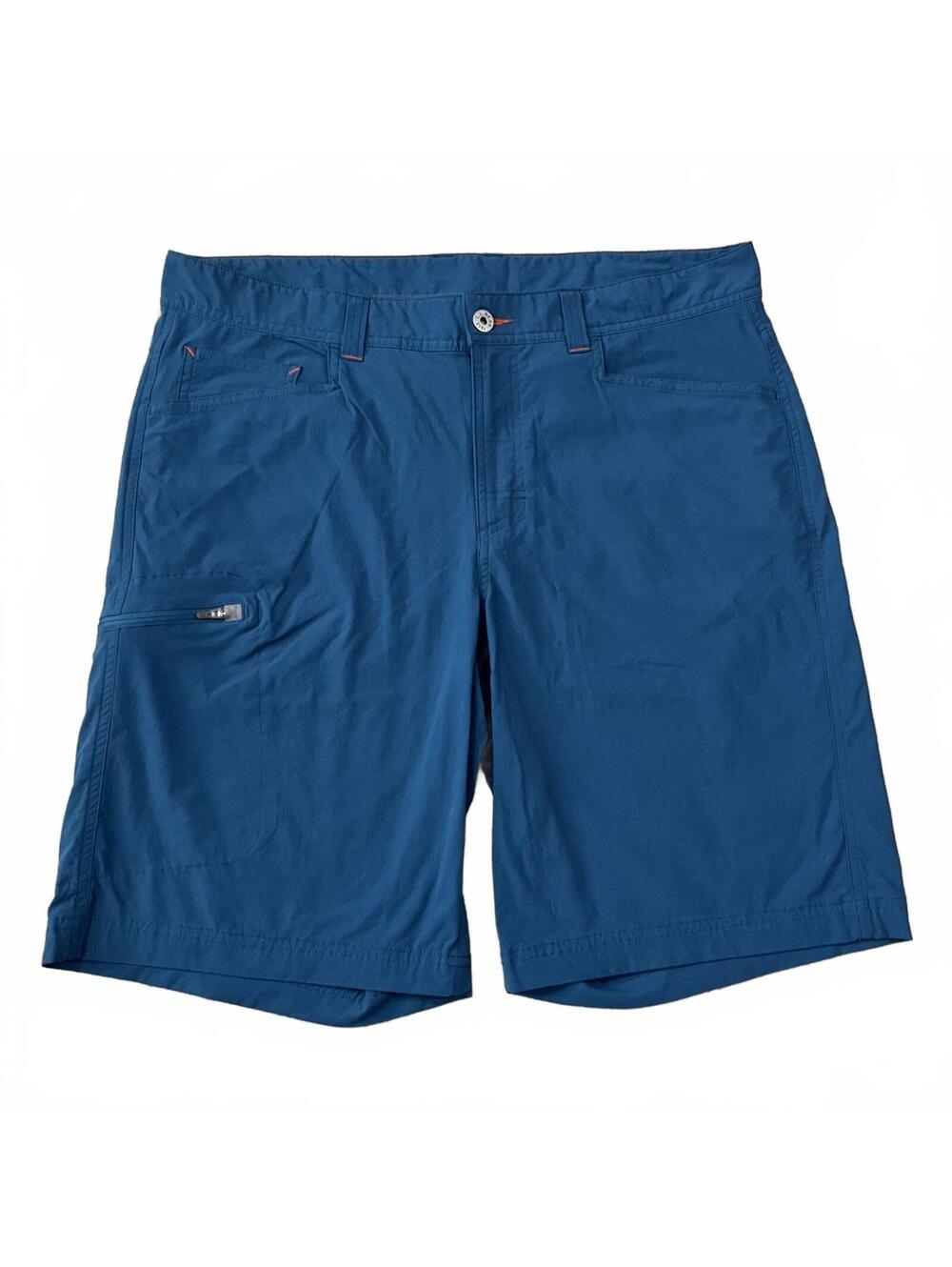 L.L. Bean Mens Cresta Blue Nylon Cargo Shorts Size 35